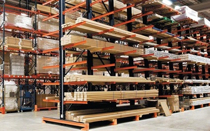 Cantilever Rack for Daly City warehouses
